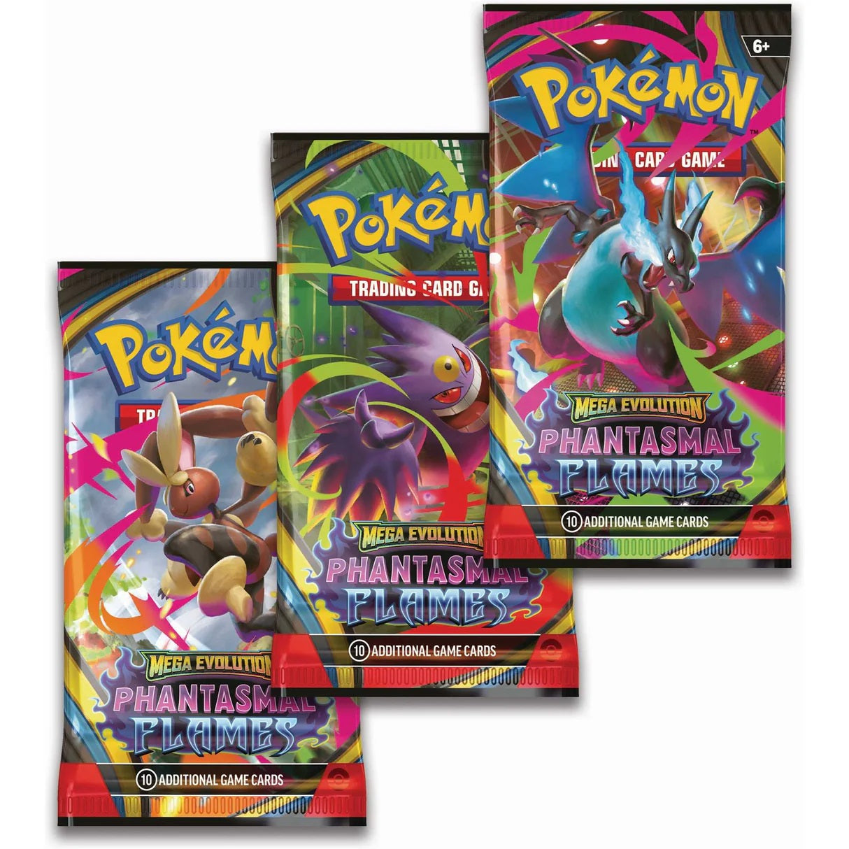 Pokémon TCG: Mega Evolution Phantasmal Flames Booster Pack Design May Vary