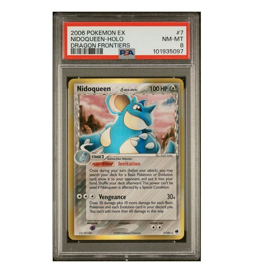 2006 Pokemon Dragon Frontiers Nidoqueen Holo 7/101 PSA 8 NM-MT Preowned