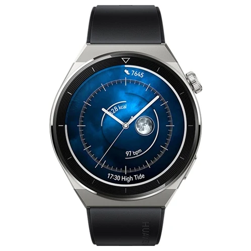 Huawei Watch GT 3 Pro 46MM Smart Watch Black Fluoroelastomer Grade B Preowned