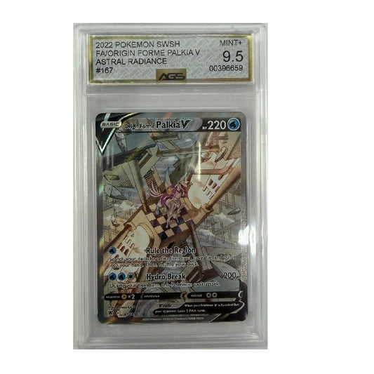 2022 Pokemon Astral Radiance Origin Forme Palkia V 167/189 AGS 9.5 Mint + Preowned