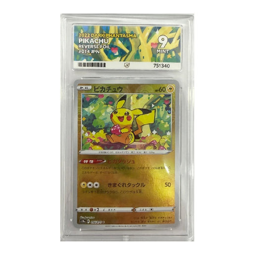 2022 Pokemon Dark Phantasma Pikachu Reverse Foil 014/071 ACE 9 Mint Preowned