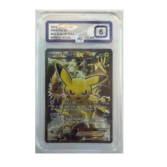 2016 Pokemon Red & Blue Collection Pikachu XY124 PG EX-MT 6 Preowned