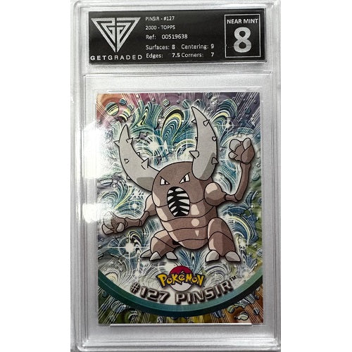 2000 Topps Pinsir #127 Get Graded Near Mint 8 Preowned