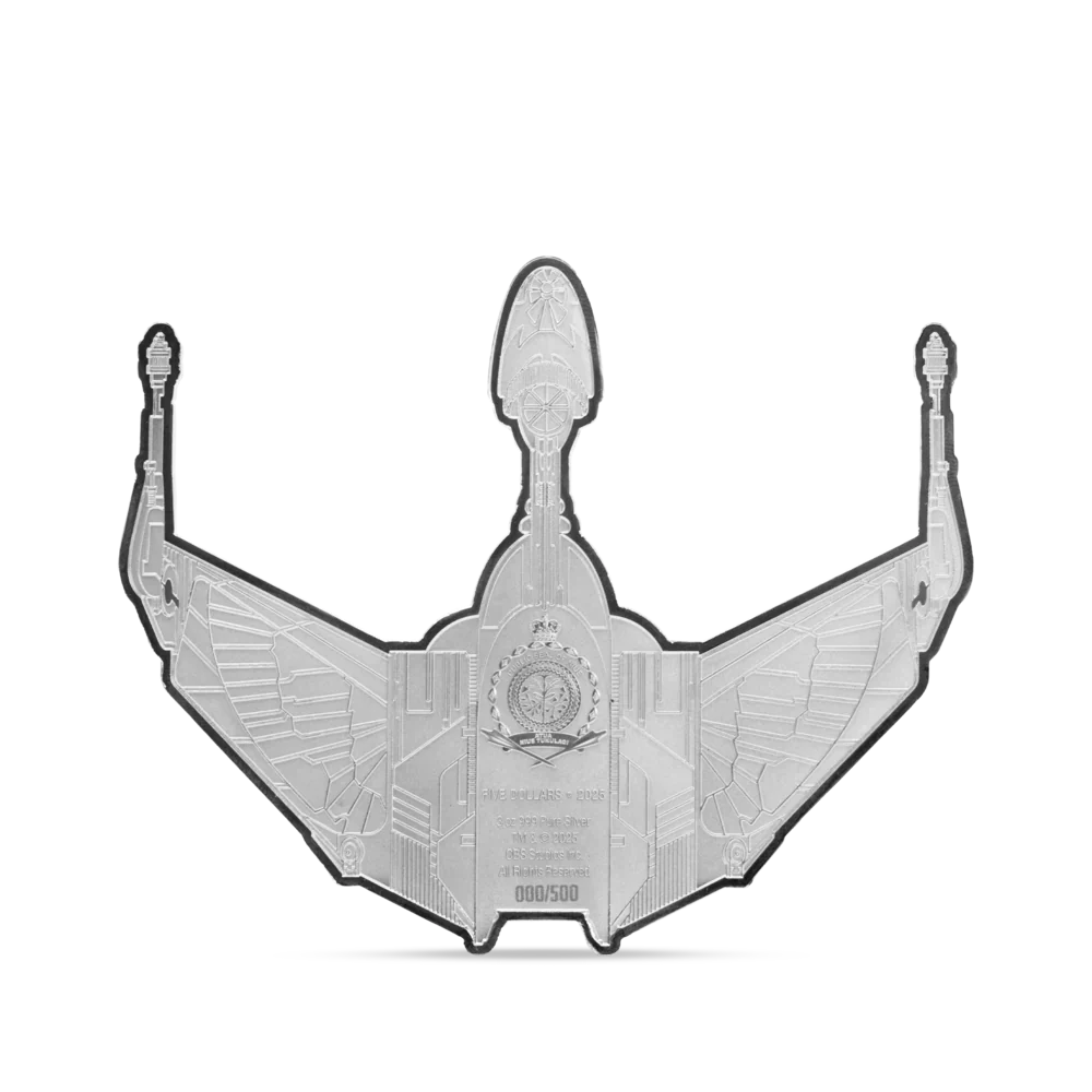 Star Trek Ships Series - 3. Klingon Bird of Prey 3oz Silver Coin