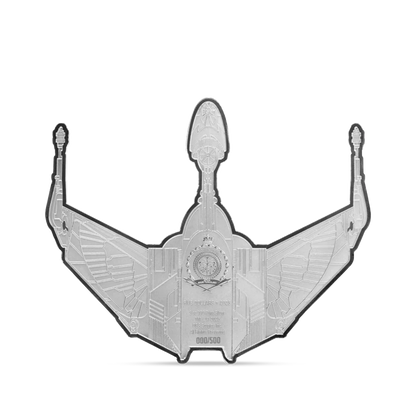 Star Trek Ships Series - 3. Klingon Bird of Prey 3oz Silver Coin