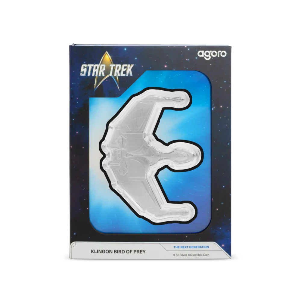 Star Trek Ships Series - 3. Klingon Bird of Prey 3oz Silver Coin