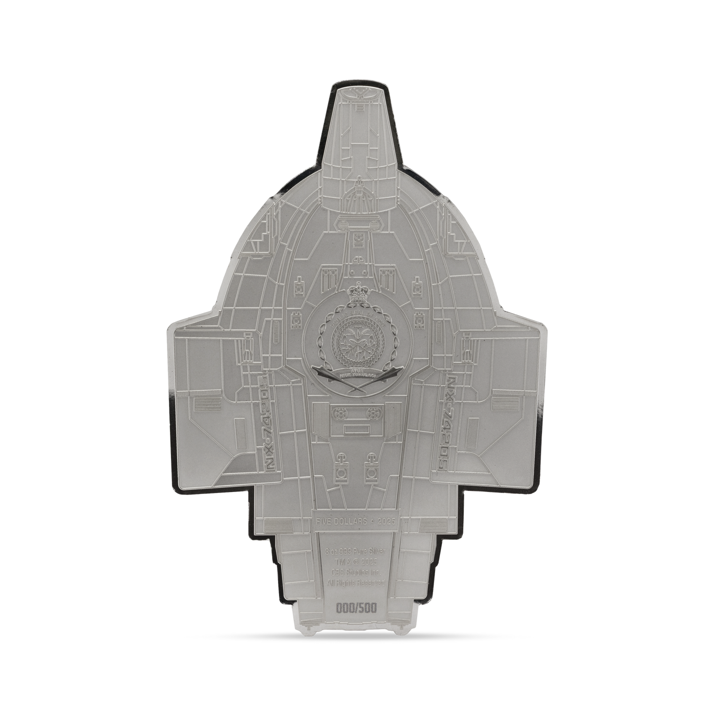 Star Trek Ships Series - 2. U.S.S. Defiant NX-74205 3oz Silver Coin