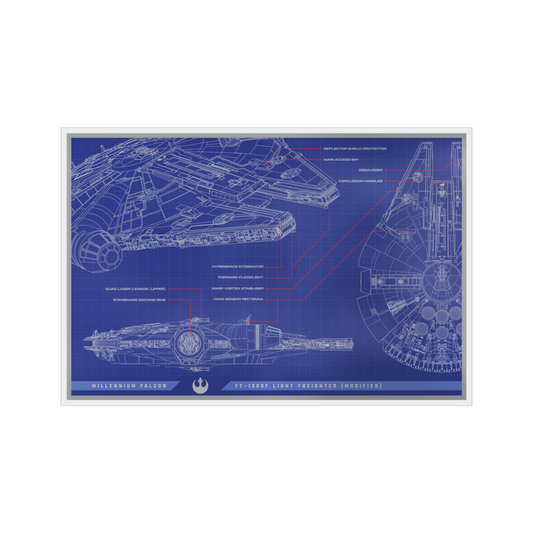 Star Wars™ Blueprint Series -  Millennium Falcon™ 1oz Silver Foil