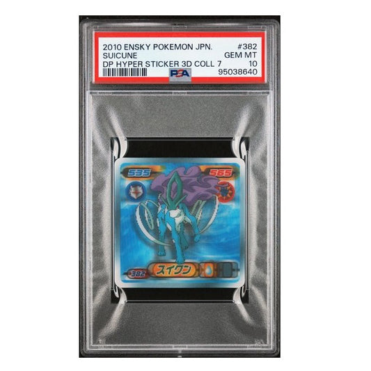 2010 Pokemon DP Hyper Sticker Suicune Collection 7 PSA 10 GEM MT Preowned