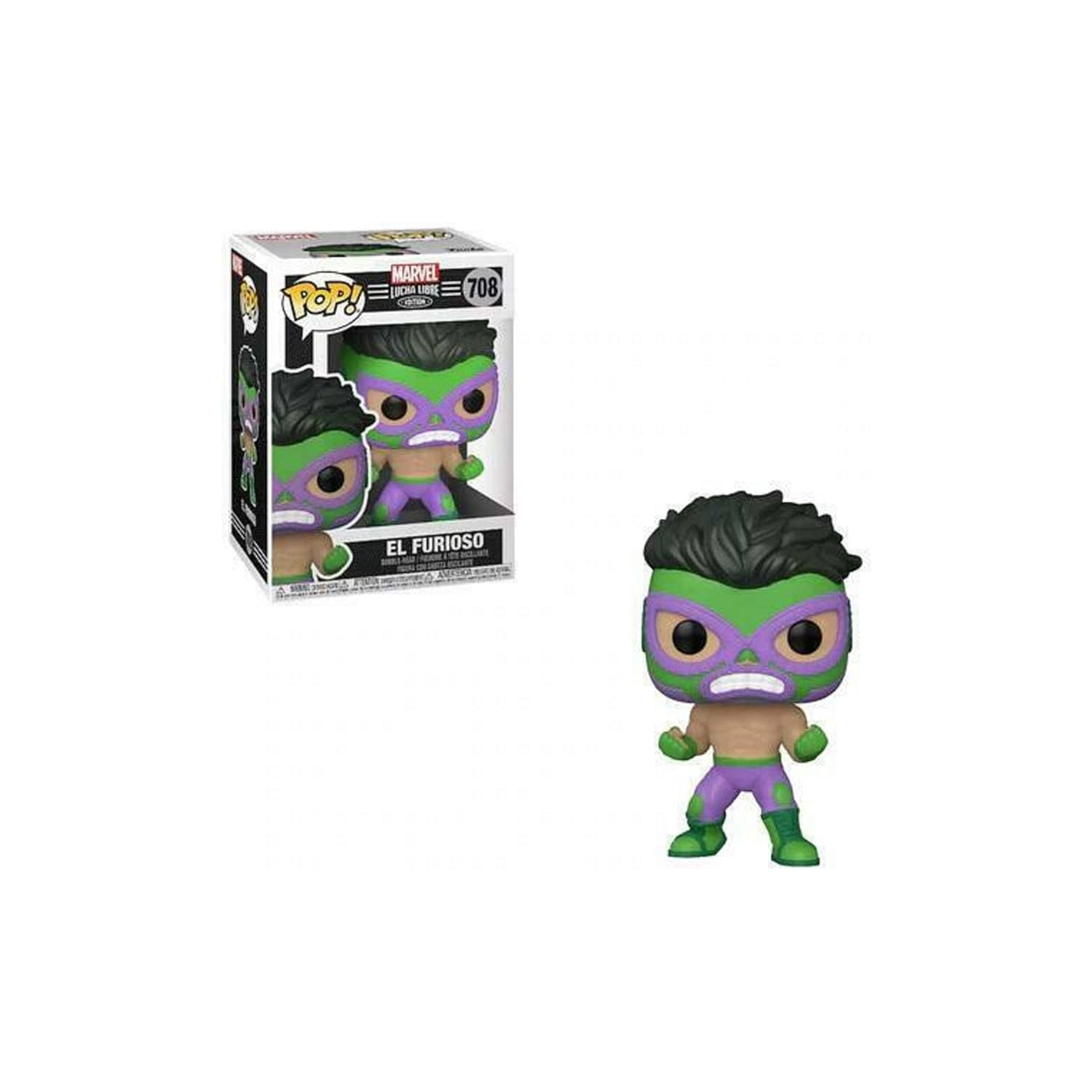 Funko Pop - Marvel Lucha Libre [708] El Furioso Preowned