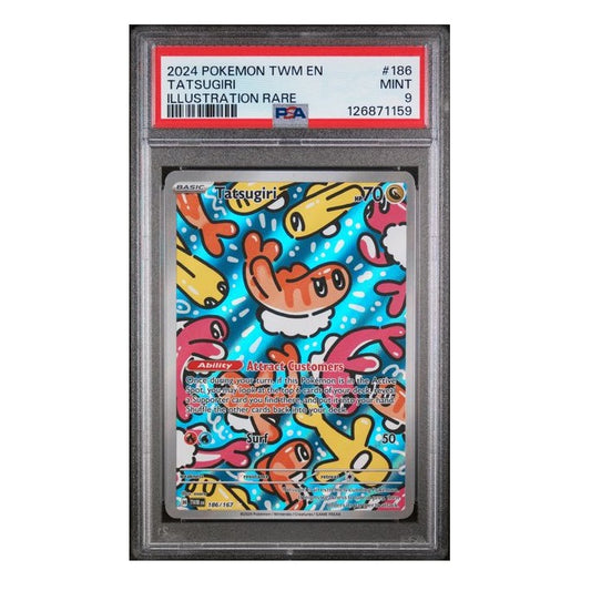 2024 Pokemon Twilight Masquerade Tatsugiri 186/167 PSA Mint 9 Preowned