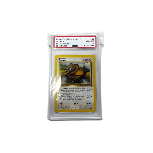 1999 Pokemon Jungle 1st Edition Tauros 47/64 PSA 8 (NV-MT) Preowned