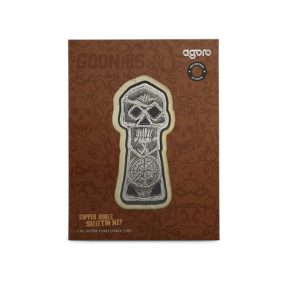 Warner Bros - The Goonies - Copper Bones Skeleton Key 2oz Silver Coin