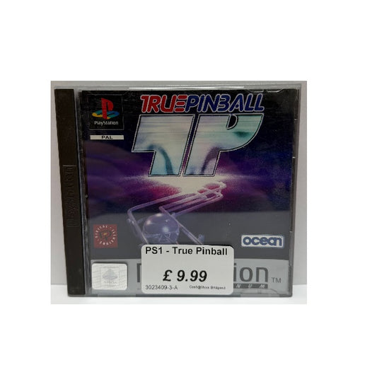 PS One - True Pinball With Manual (3+) Preowned
