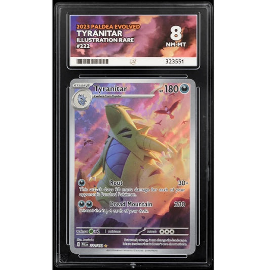 2023 Pokemon Paldea Evolved Tyranitar 222/193 ACE NM-MT 8 Preowned
