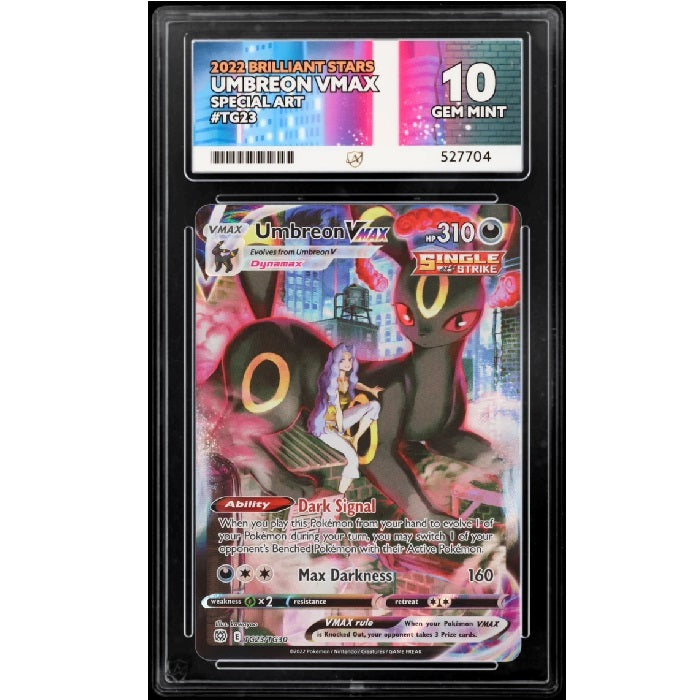 2022 Pokemon Brilliant Stars Umbreon Vmax TG23/TG30 ACE 10 Gem Mint Preowned