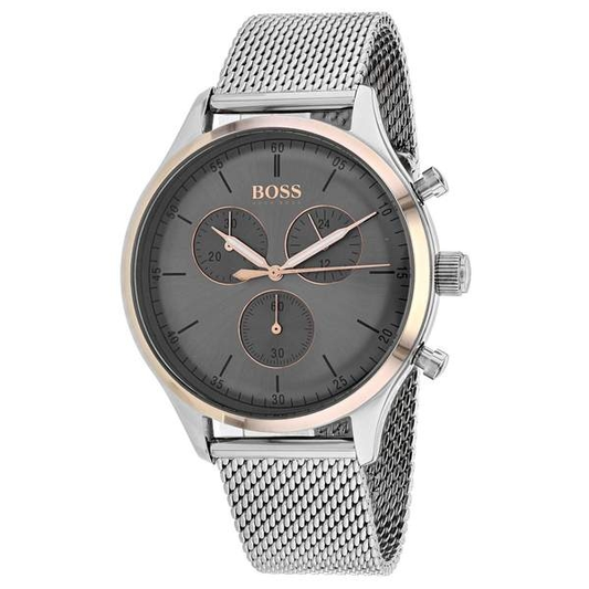 Hugo Boss Companion Chronograph Grey Dial Men’s Watch 1513549 Grade B Preowned