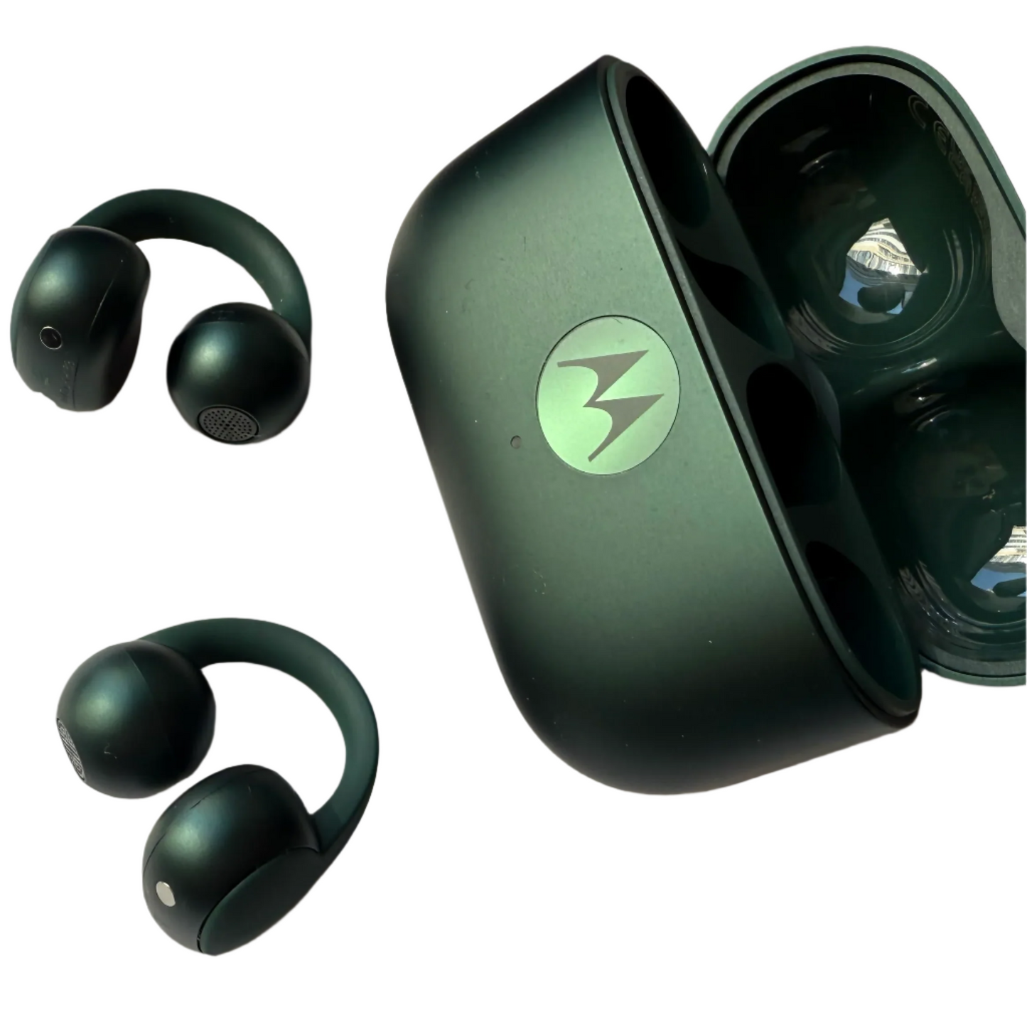Motorola Moto Buds Loop Clip TWS Open-Ear Earphones Trekking Green Grade A Preowned