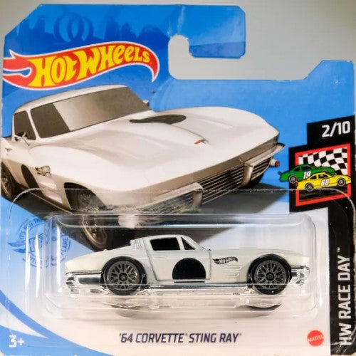 Hot Wheels - HW Race Day 10/250 '64 Corvette Sting Ray (3+) Preowned