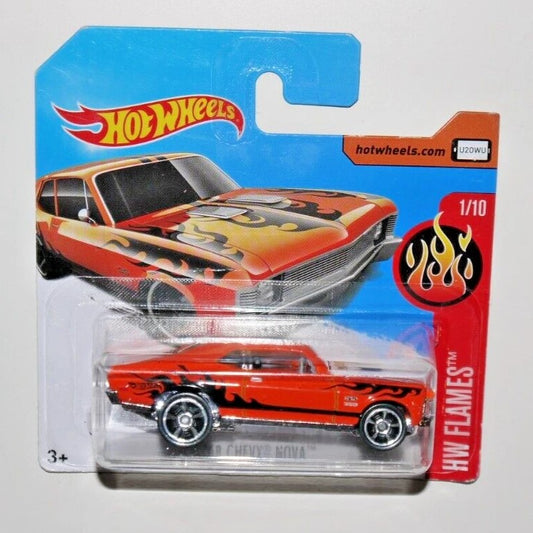 Hot Wheels HW Flames - '68 Chevy Nova 2017 61/365 (3+) Preowned
