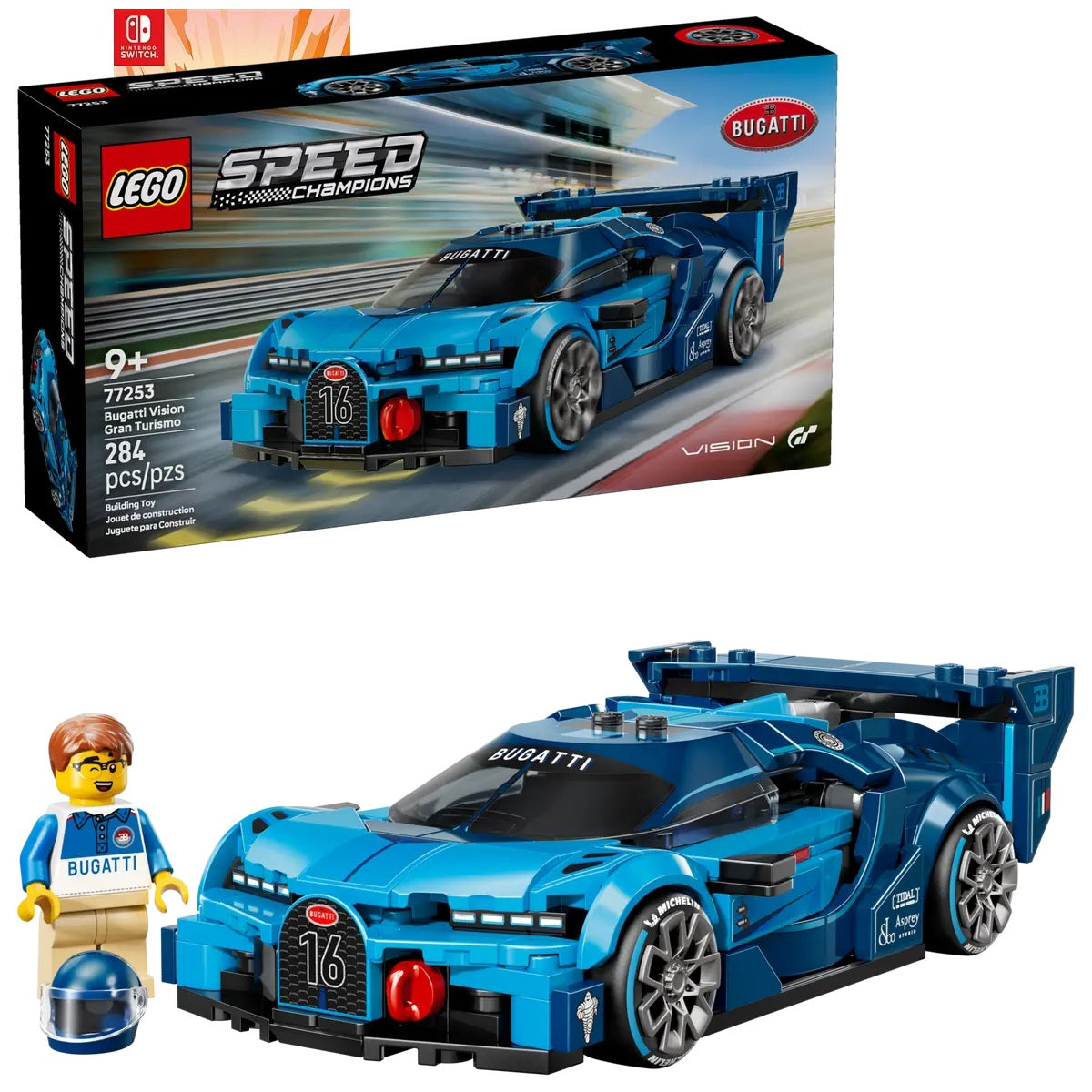 LEGO - 77253 - Speed Champions Bugatti Vision GT Hyper Sports Car (9+) Sealed Preowned