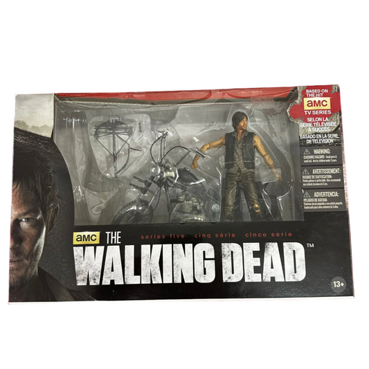 AMC The Walking Dead: Daryl Dixon With Chopper Figure Preowned