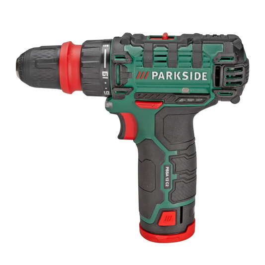 Parkside PBSA 12 F5 12V Cordless Drill + Carry Case Preowned