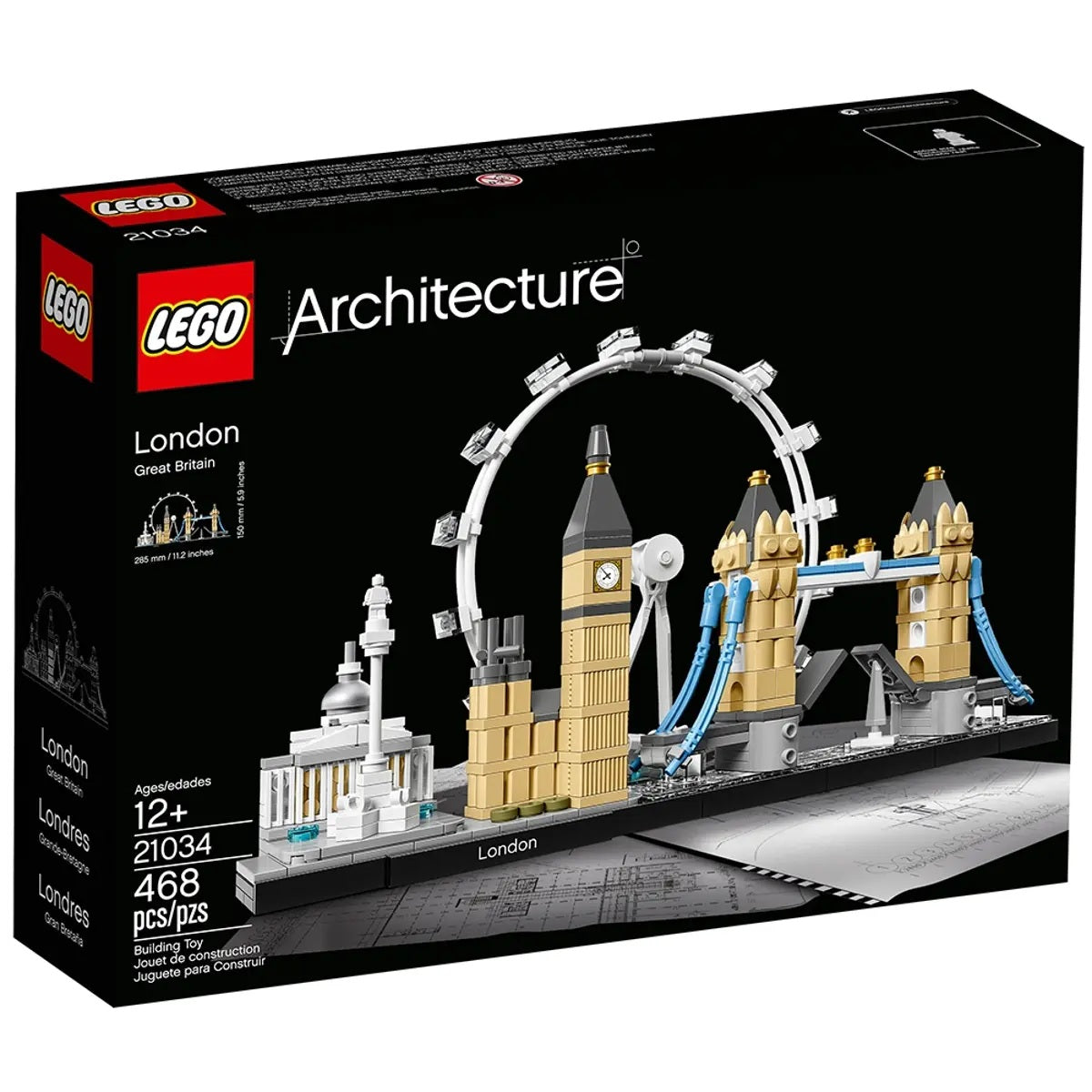 LEGO - 21034 - Architecture: London Great Britain (12+) Sealed Preowned