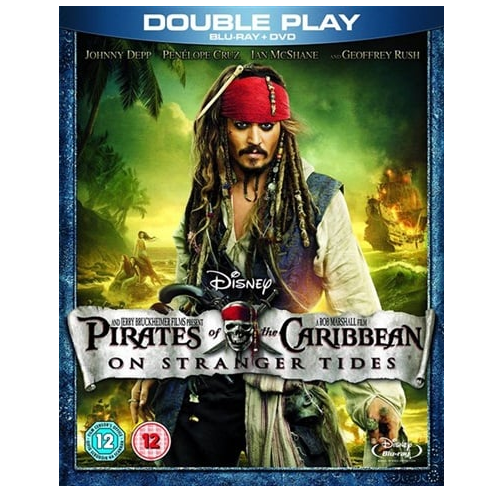 Blu-Ray - Pirates Of The Caribbean 4 (Blu-Ray + DVD) (12) Preowned