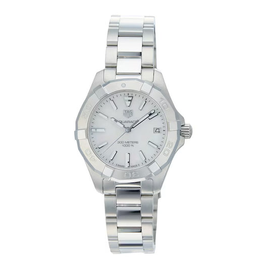 TAG Heuer Aquaracer WBD1311 Quartz Ladies Mother Of Pearl Steel Watch Boxed Preowned