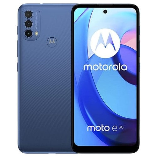 Motorola E30 Dual Sim Unlocked 32GB Digital Blue Grade C Preowned