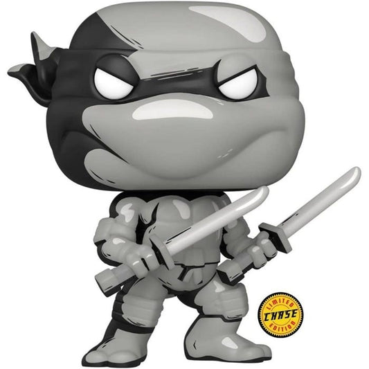 Funko Pop! - Teenage Mutant Ninja Turtles [32] Leonardo Black + White Chase Edition (3+) Preowned