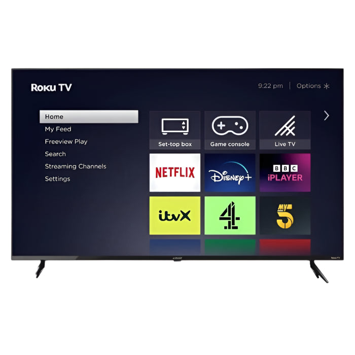 Polaroid P55URF1315U 55" UHD LED Roku Smart TV Grade B Preowned Collection Only