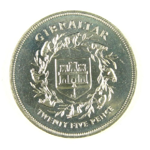 Gaibraltar 1952-1977 925 Coin 28.7g