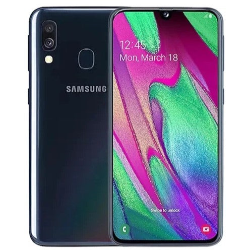 Samsung Galaxy A40 64GB Dual Sim Unlocked Black Grade C Preowned