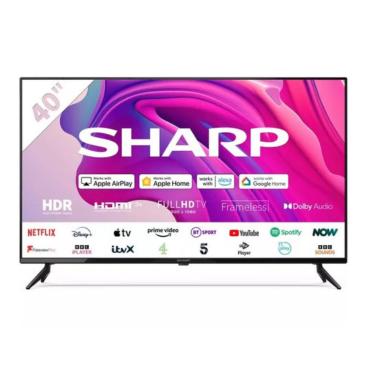 Sharp 40FH2KA 40" FHD Smart Android TV Grade B Preowned Collection Only