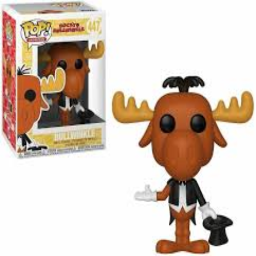 Funko Pop! - Rocky & Bullwinkle [447] Bullwinkle (3+) Preowned