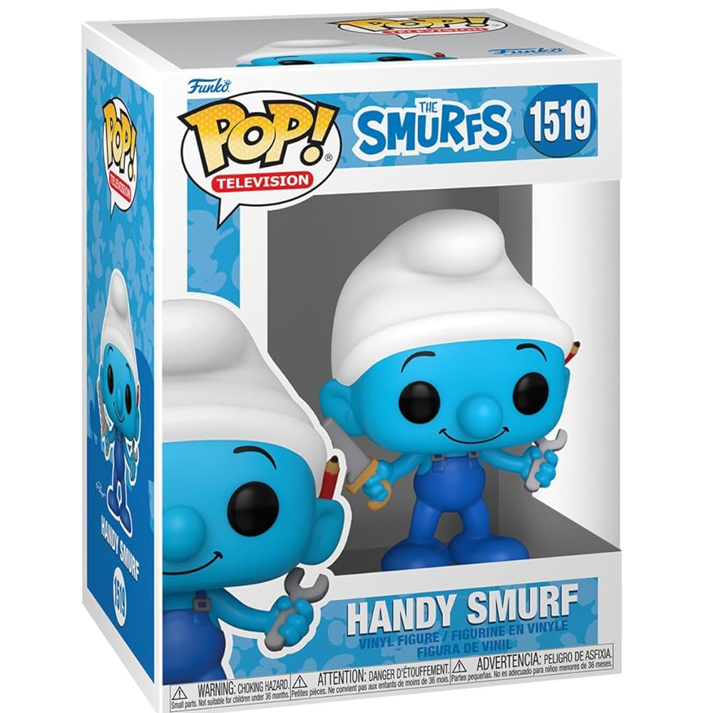 Funko Pop - The Smurfs [1519] Handy Smurf (3+) Preowned
