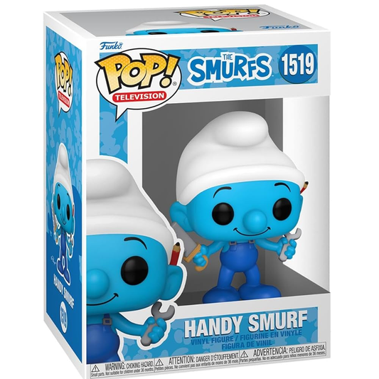 Funko Pop - The Smurfs [1519] Handy Smurf (3+) Preowned
