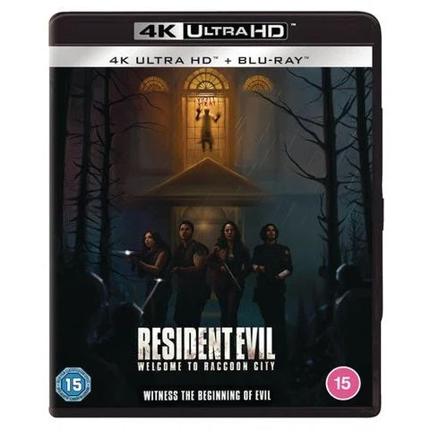 4K Blu-Ray - Welcome To Raccoon City (15) Preowned
