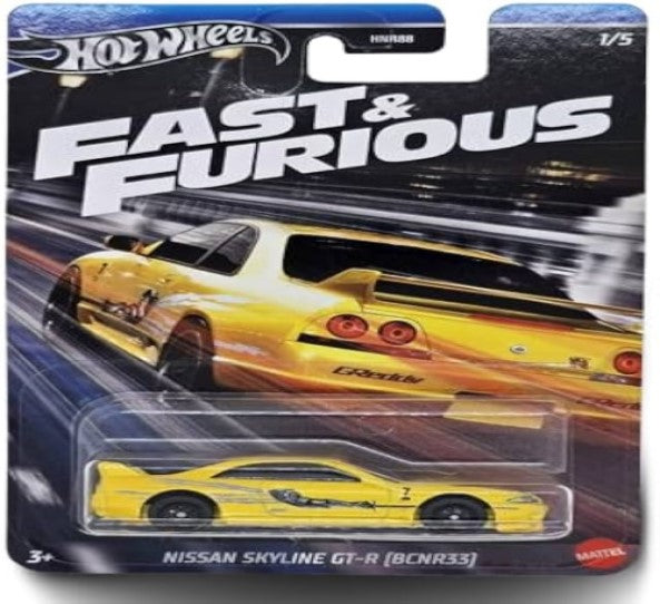Hot Wheels - Fast & Furious 1/5 Nissan Skyline GT-R [BCNR33] (3+) Preowned