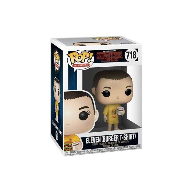 Funko Pop - Stranger Things [718] Eleven (Burger T-Shirt) Preowned