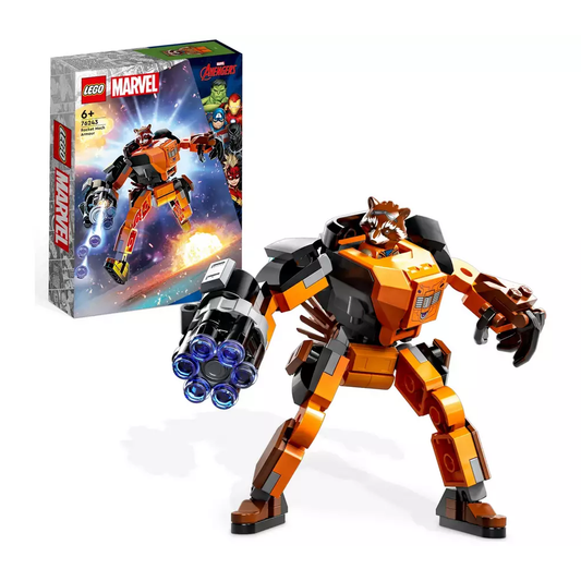 Lego 76243 Marvel - Rocket Mech Armour (6+) Preowned