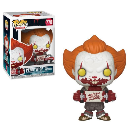 Funko Pop! - It Chapter Two [778] Pennywise With Skareboard (3+) Preowned