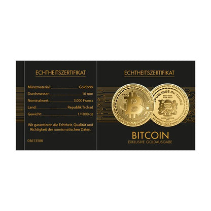 Bitcoin - Gold Gift - In Gift Box