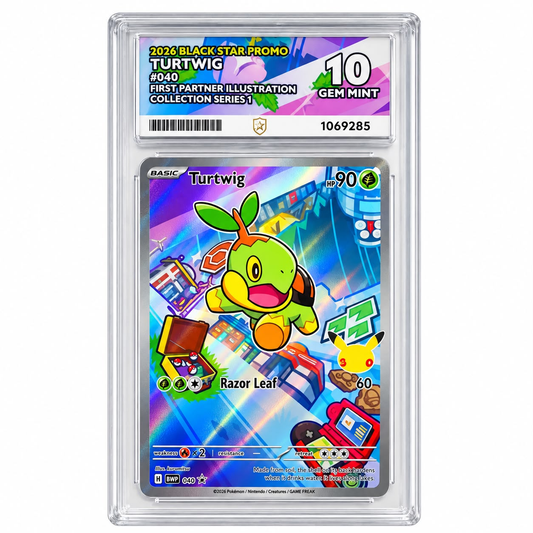2026 Black Star Promo Turtwig First Partner Illustration 040 ACE GEM Mint 10 Preowned