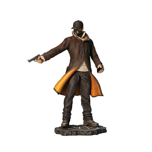 Ubisoft PS4 Watch Dogs Aiden Pearce Figurine Limited Edition & Game (18) Preowned