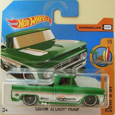 Hot Wheels Surf's Up - Custom '62 Chevy Pick Up 2017 255/365 (3+) Preowned