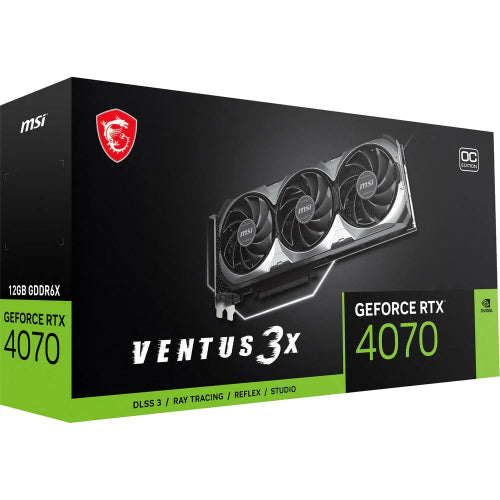 MSI GeForce RTX 4070 Ventus 3X OC 12GB GDDR6X Grade B Preowned
