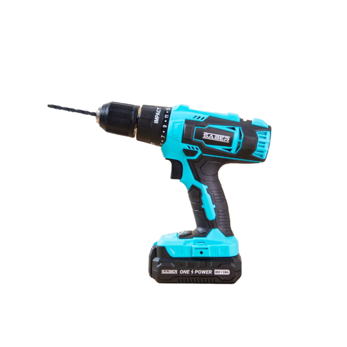 Saber 18v Cordless Impact Driver Unit With 18v Battery and Quick Charger Grade A Preowned